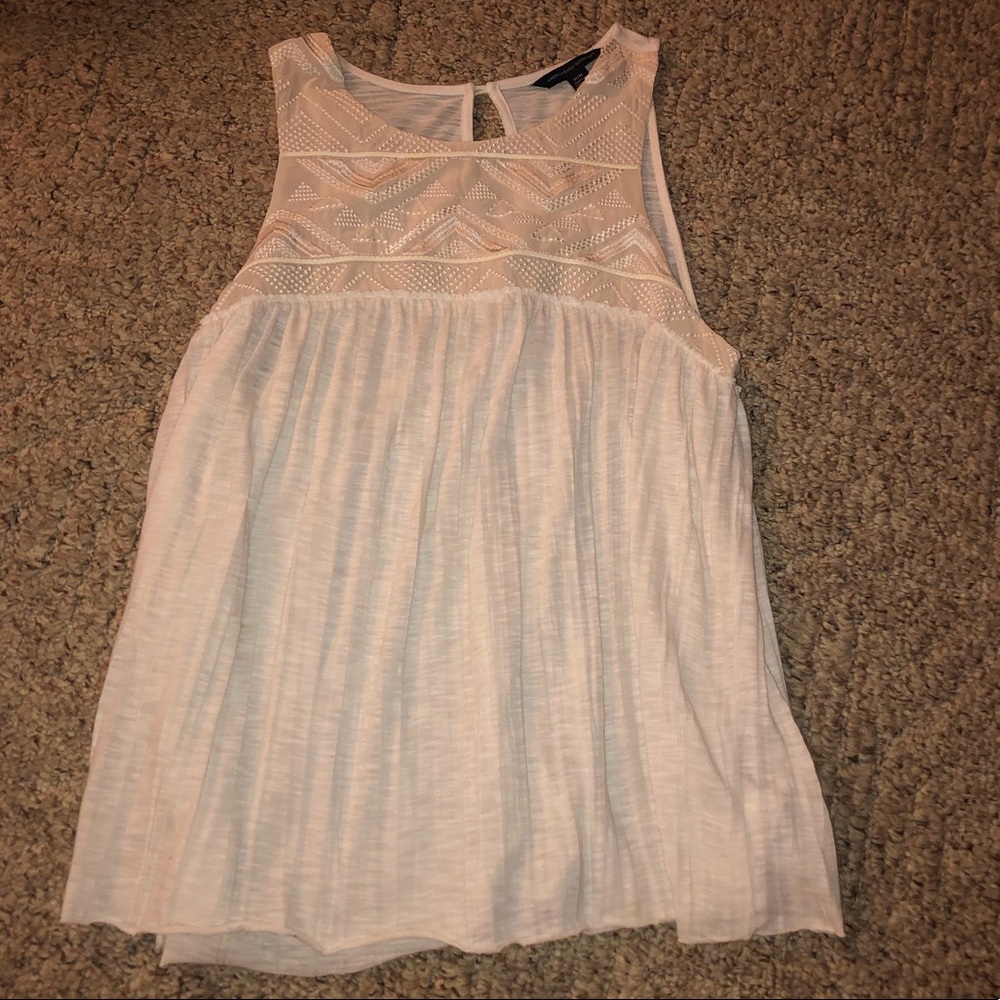 American Eagle embroidered tank top